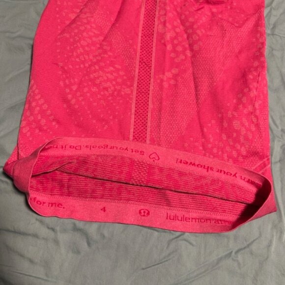 Lululemon Size 4 bright pink run swiftly tank top - Picture 2 of 3